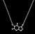 Caffeine Molecule Pendant Necklace: Small Silver. Well Done Goods