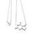Small Caffeine Molecule Pendant Necklace: Silver. Well Done Goods