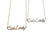 Crazy Cat Lady script necklaces, by Well Done Goods