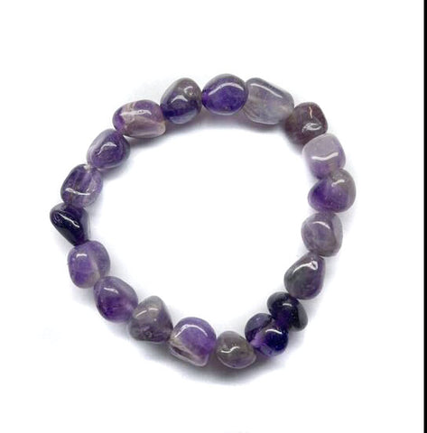 Buy Plus Value Natural Amethyst with Evil Eye Bracelet for Men & Women -  Reiki Healing Crystal (Beads Size 6mm, Jute Bag) at Amazon.in