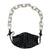 Giant Acrylic Chunky Link Mask Chain, Smokey Clear