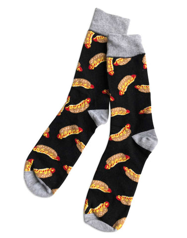 Coney Dog Socks, Men's Hot Dog Socks