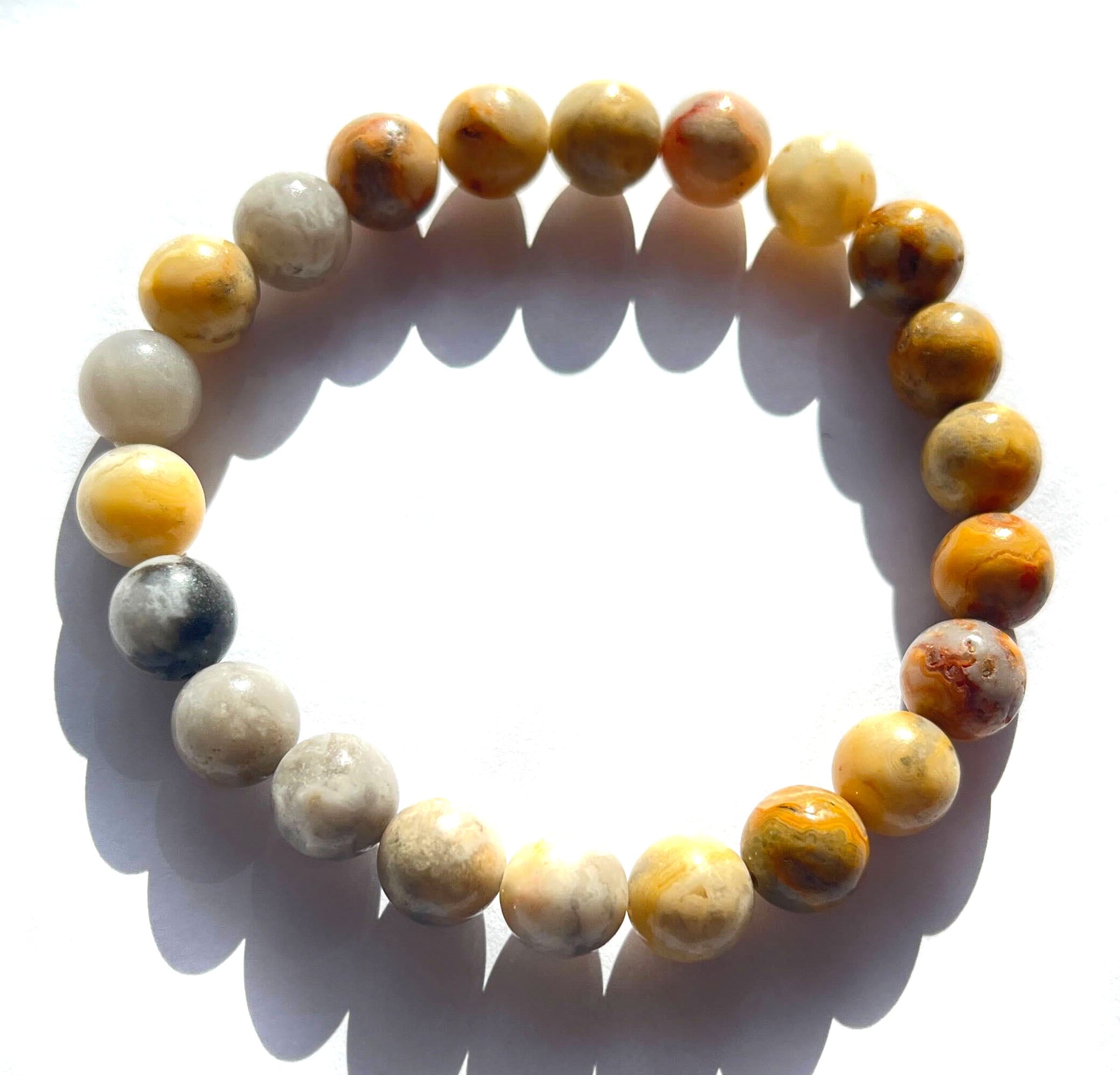 Certified Red Fire Agate 8mm Natural Stone Bracelet– Imeora