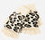 Cream Leopard Print Fingerless Gloves