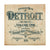 Detroit 1800s Fire Insurance Map Drink Coaster, Well Done Goods