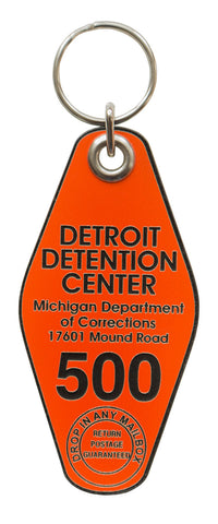 Detroit Detention Center Motel Style Keychain, Well Done Goods