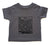 Detroit Map Toddler T-Shirt, 1831 Vintage City Map, Charcoal Gray. Well Done Goods