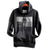 Detroit Flag Pullover Hoodie, Black pearl on black. Well Done Goods