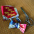 Detroit City Flag Pocket Square and Bow Tie, Well Done Goods