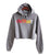 Detroit Rhythm Composer Women's Cropped Pullover Hoodie, Storm Grey