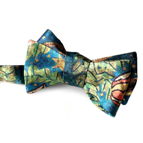 Fisher Building Mosaic Printed Bow Tie, by Cyberoptix 