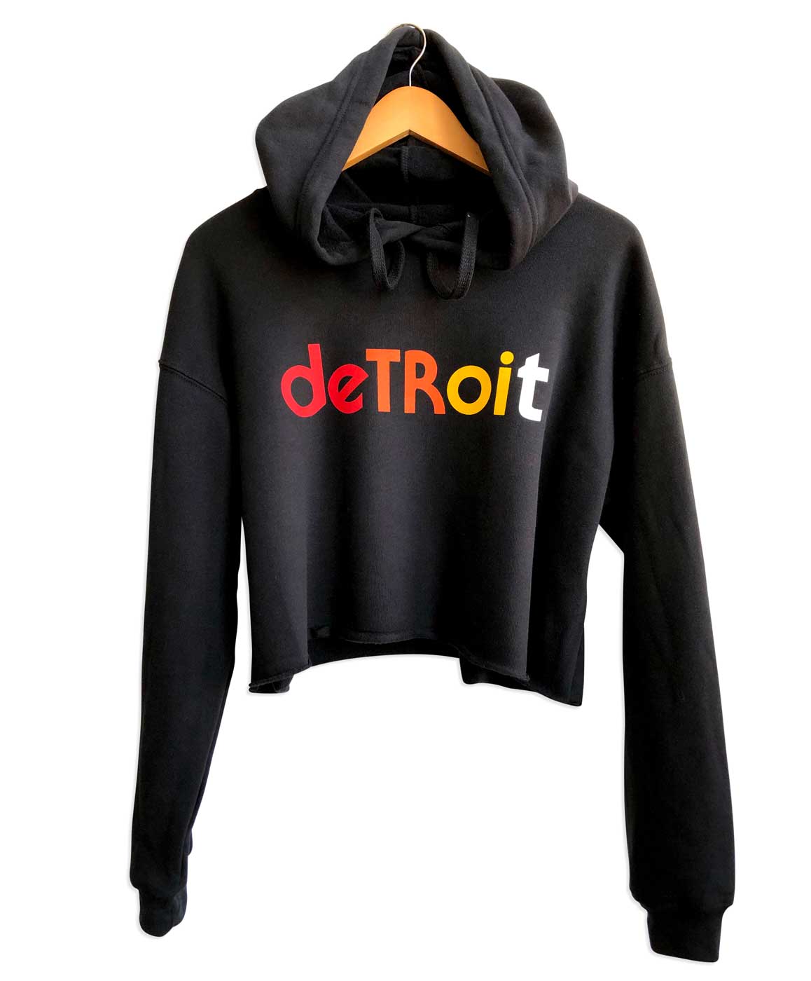 4Her Detroit Red Wings Women's Marled Black Warm Up Cover Up Pullover Hoodie  - Gameday Detroit