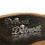 Detroit Script Stud Earrings, silver. Well Done Goods