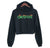 Peak Detroit, LED Audio Level Meter Women's Cropped Pullover Hoodie. Well Done Goods