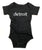 Digital Detroit Infant Bodysuit, heather black triblend