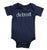 Digital Detroit Infant Bodysuit, navy