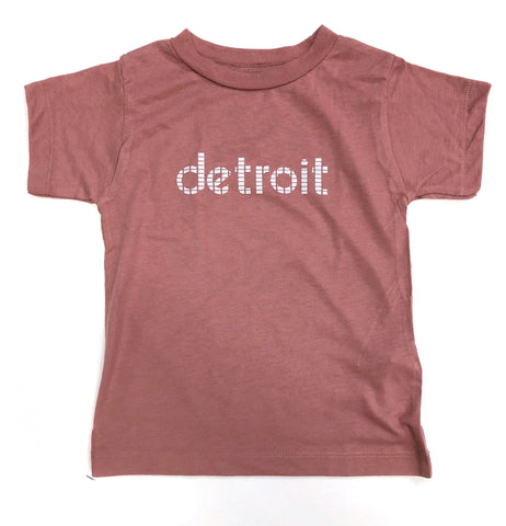 Digital Detroit Toddler T-shirt, mauve