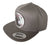 Disco Ball Embroidered Patch Snapback Cap, Grey. Well Done Goods by Cyberoptix