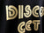 Disco Get Down T-Shirt detail, The Scene, Detroit. Gold on black. Well Done Goods