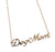 Dog Mom Gold Script Necklace Pendant, by Well Done Goods