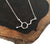 Dopamine Chemistry Necklace, Silver. Well Done Goods