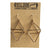 Short Double Pyramid 3D Gold Dangle Earrings, Well Done Goods