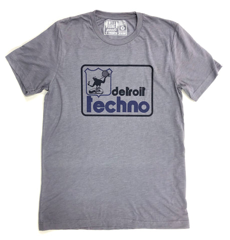 Detroit Techno, Detroit Police, DPD Old Logo Parody. Unisex Vintage Style T-Shirt