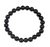 Ebony stretch bracelet, wood mala bead bracelet