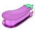 Metallic Eggplant Emoji 3D Crossbody Bag