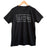 Electro Text Print Black Crew Neck T-Shirt, Well Done Goods