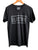 Electro Text Print Black V-Neck T-Shirt, Well Done Goods