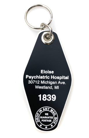 Eloise Asylum, Eloise Psychiatric Hospital Motel Style Keychain