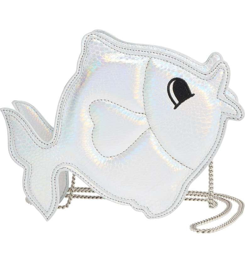 Fish Shaped Metallic Purse, 3D Handbag - Well Done Goods, by Cyberoptix