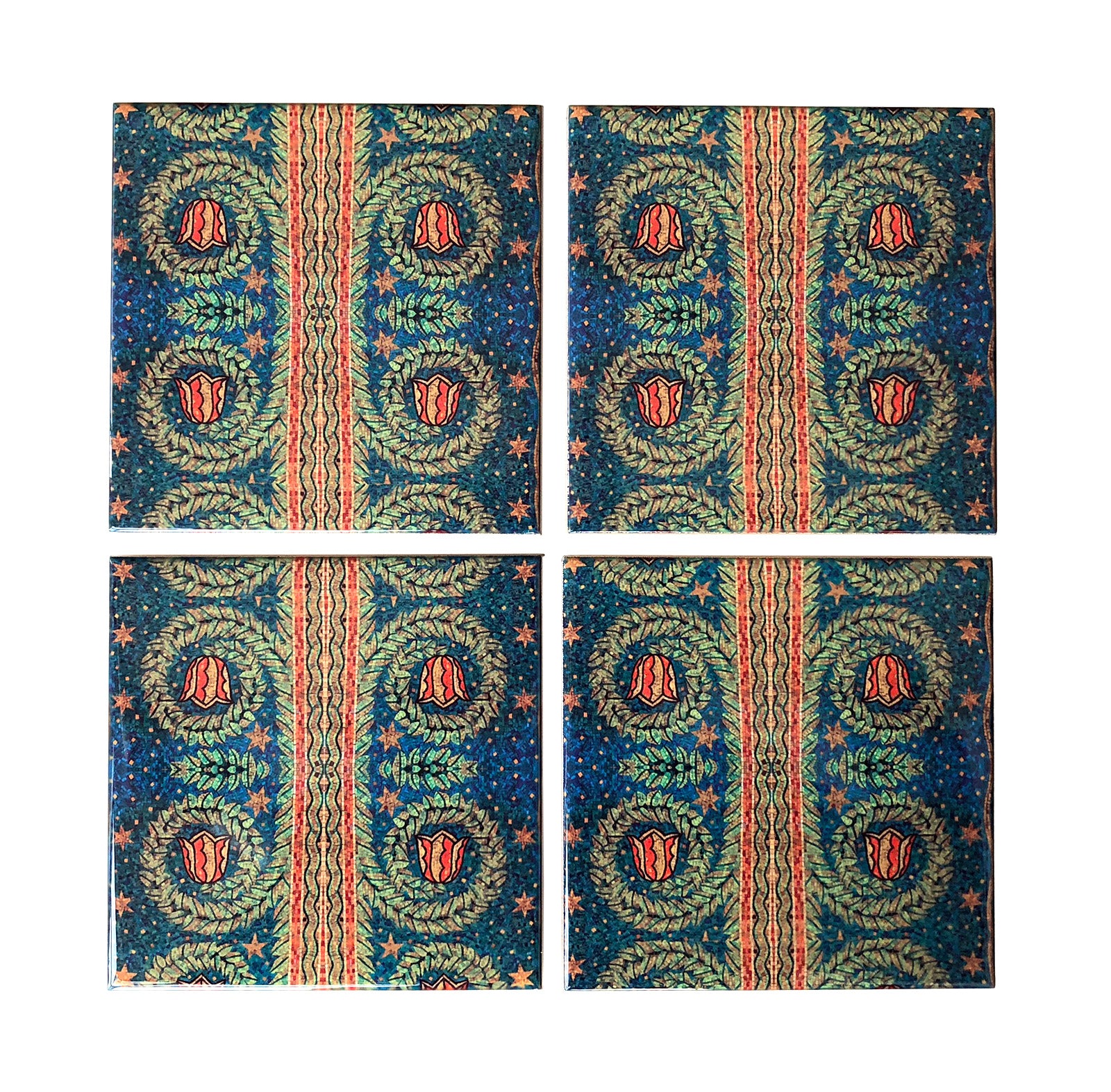 Fisher Building Mosaic, Detroit Architectural Detail Drink Coaster