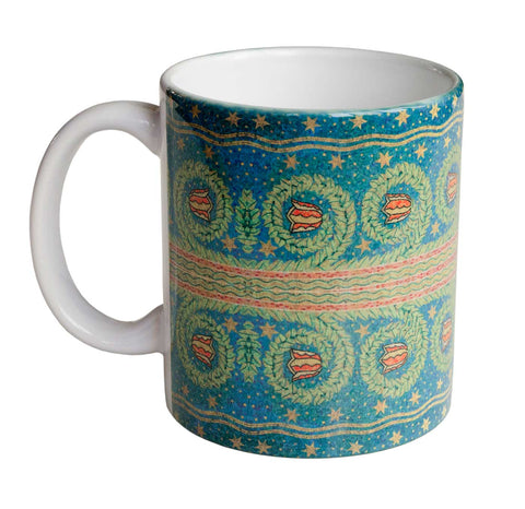 Fisher Building Mosaic Mug, Detroit Architectural Detail Coffee Cup