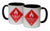 Flammable Liquid Warning Label Print Mug, Red Fire Hazard Coffee Cup, Well Done Goods