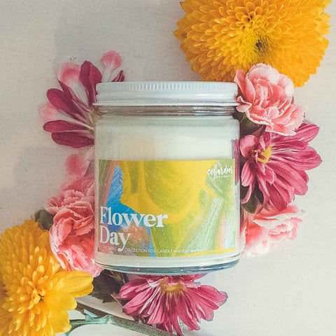 Flower Day Soy Wax Candle, by Cellar Door Bath Supply Co