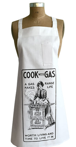 Cook with Gas Chef Apron, Well Done Goods