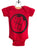 Gear Shift Black on Red Baby Snapsuit, Well Done Goods