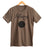 Glory Hole Print Black on Heather Brown T-Shirt, Well Done Goods