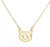 Wireframe Cat Necklace, Gold. Well Done Goods