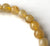 Golden Rutile Quartz, Rare Stone Bead Mala Stretch Bracelet, detail