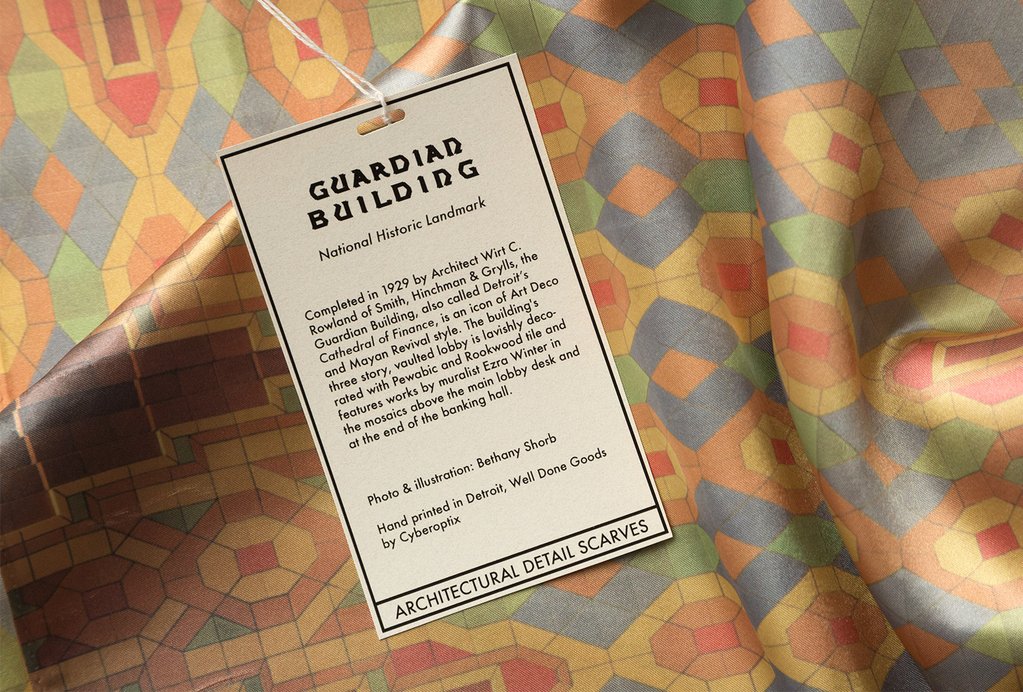 Guardian Building Ceiling Pattern Scarf