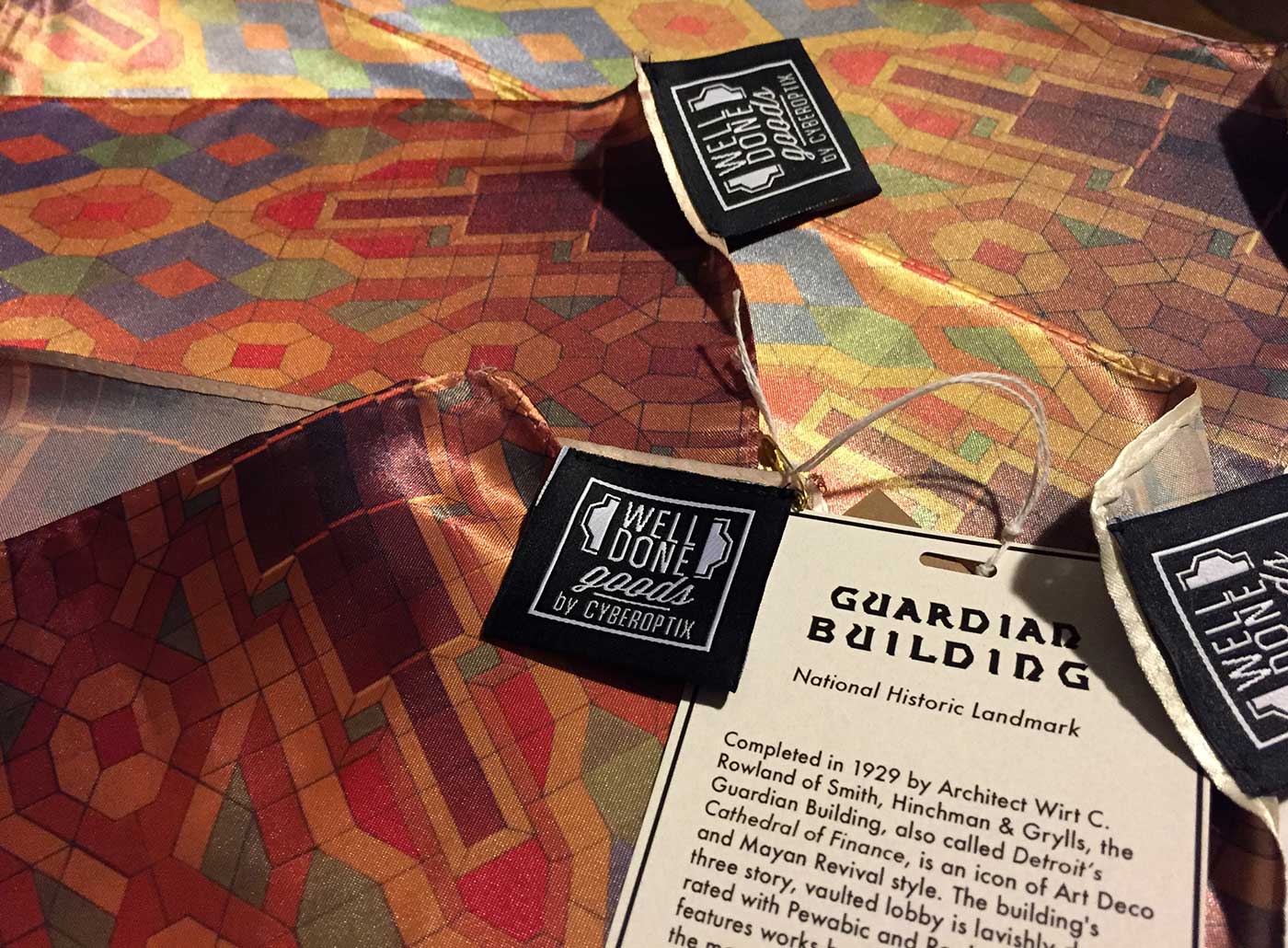 Guardian Building Ceiling Pattern Scarf