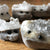Hedgehog Sculptures. Hand Carved Quartz Crystal Hedgehogs
