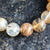 Golden Healer Quartz, Hematoid Quartz Stone Bead Mala Bracelet, inclusion details. 10mm