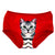 Kitty Panties, Cute Cat Underwear: Red