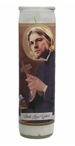 Kurt Cobain Prayer Candle. Celebrity Saint Prayer Candle, by The Luminary and Co.
