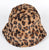 Leopard Print Fuzzy Bucket Hat