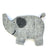 Light Grey Elephant Wool Felt Zipper Pouch - Fair Trade Craft from Nepal